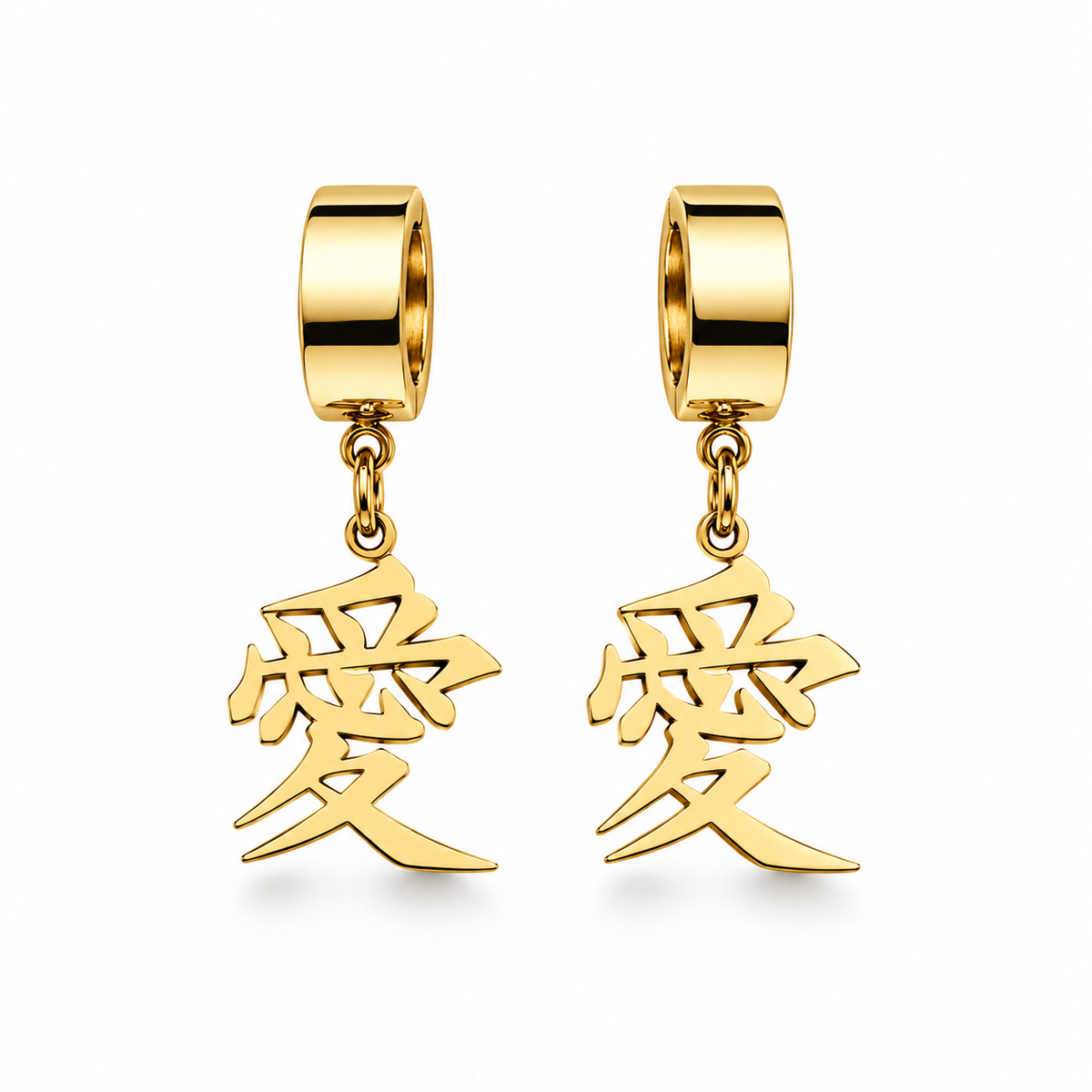 LOVE KANJI EARRINGS