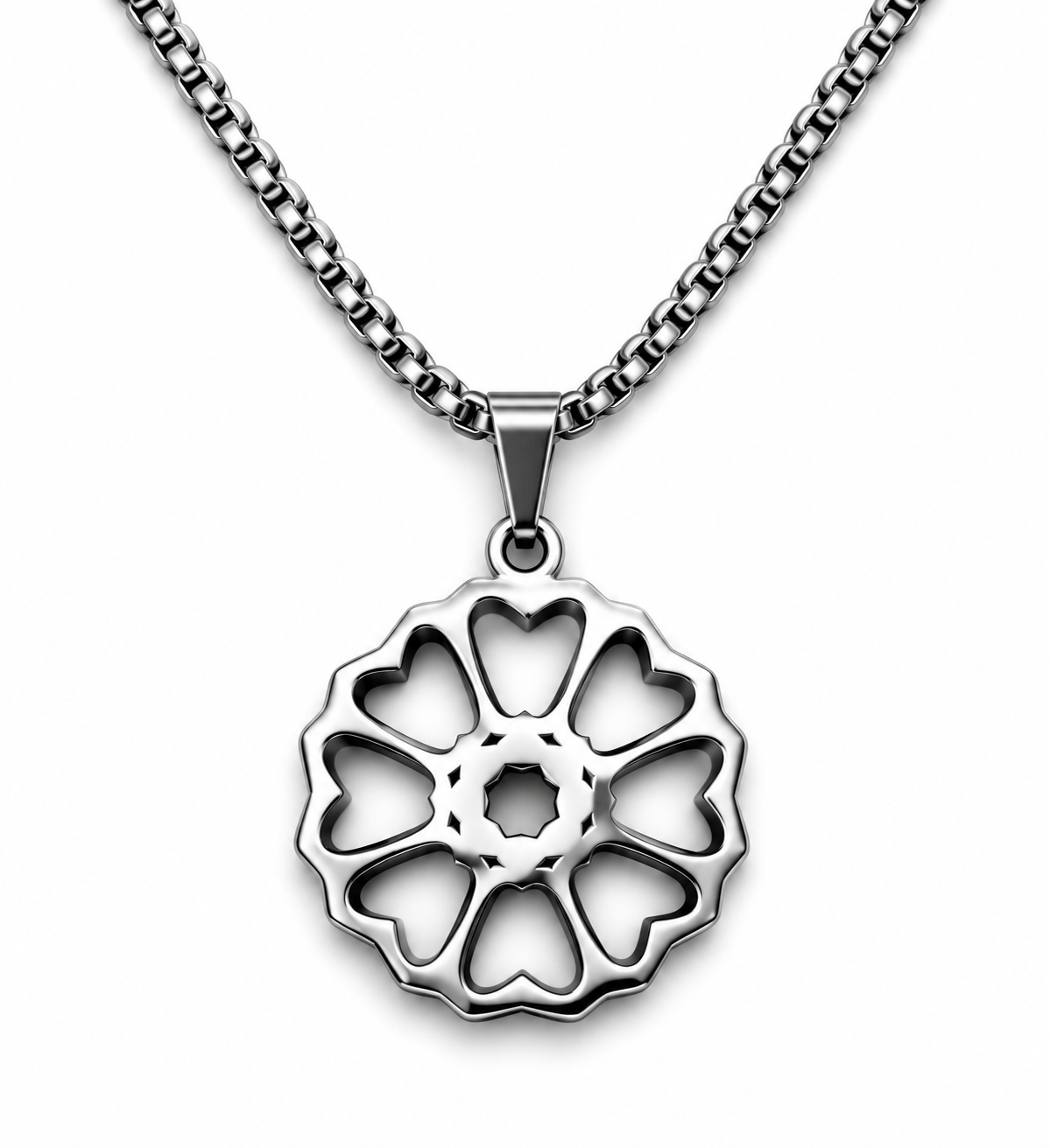 WHITE LOTUS PENDANT