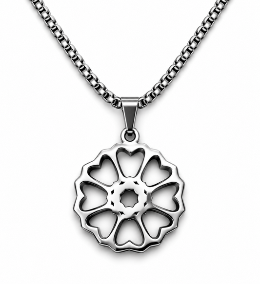 WHITE LOTUS PENDANT