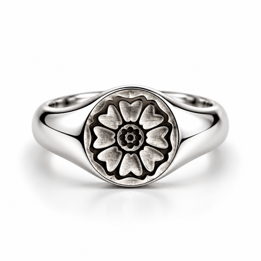 WHITE LOTUS RING