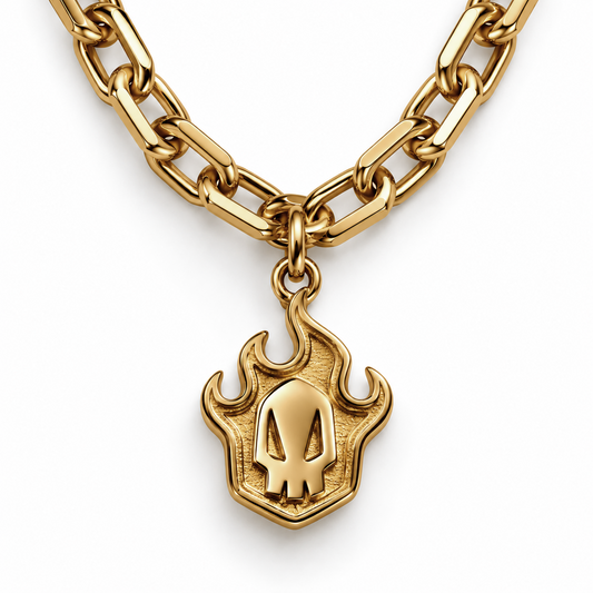 SKULL BADGE PENDANT